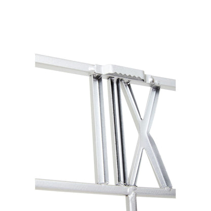 Silver Finish Rounded Square Roman Numerals Wall Clock - 50 x 50cm